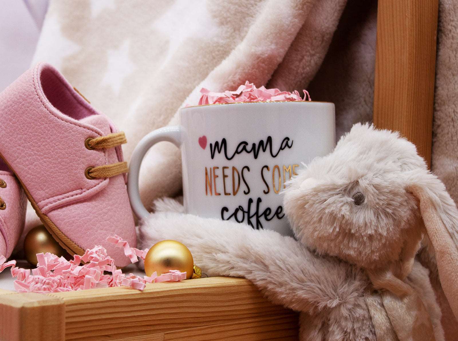 Geschenk für neugeborenes mit Babydecke, Kuscheltier (17 Teile)