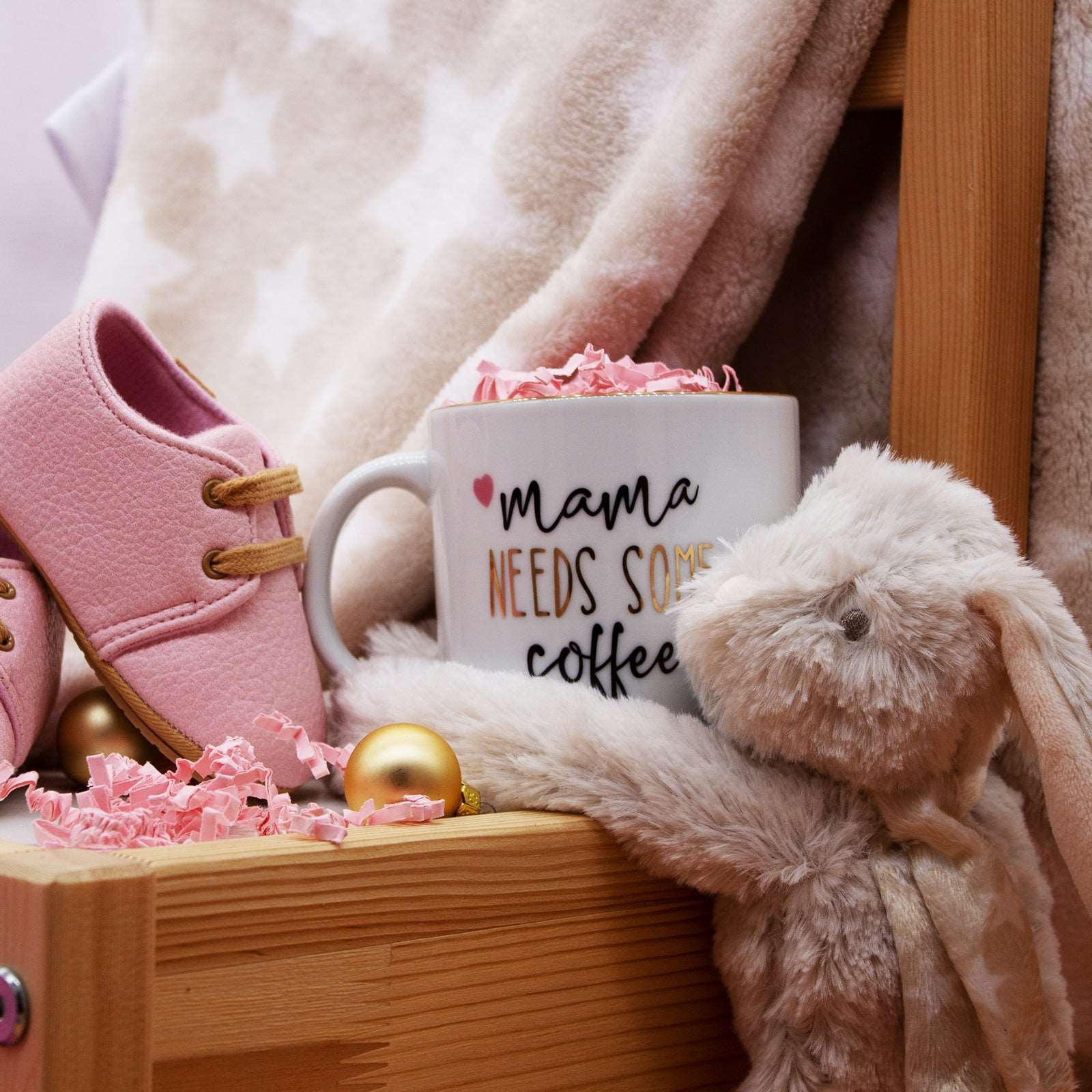 Geschenk für neugeborenes mit Babydecke, Kuscheltier (17 Teile)