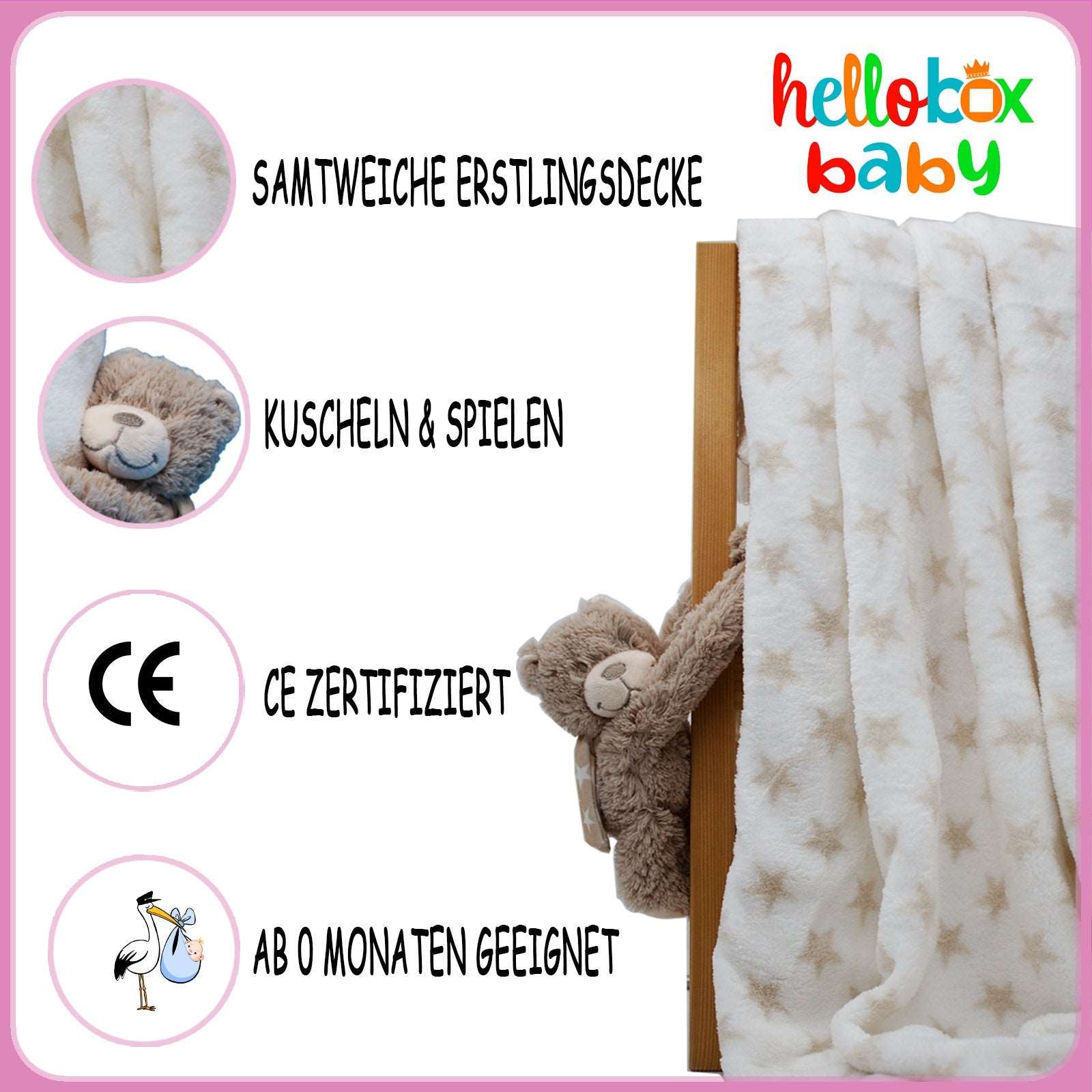 Geschenkset zur Geburt für mädchen, Neugeborene