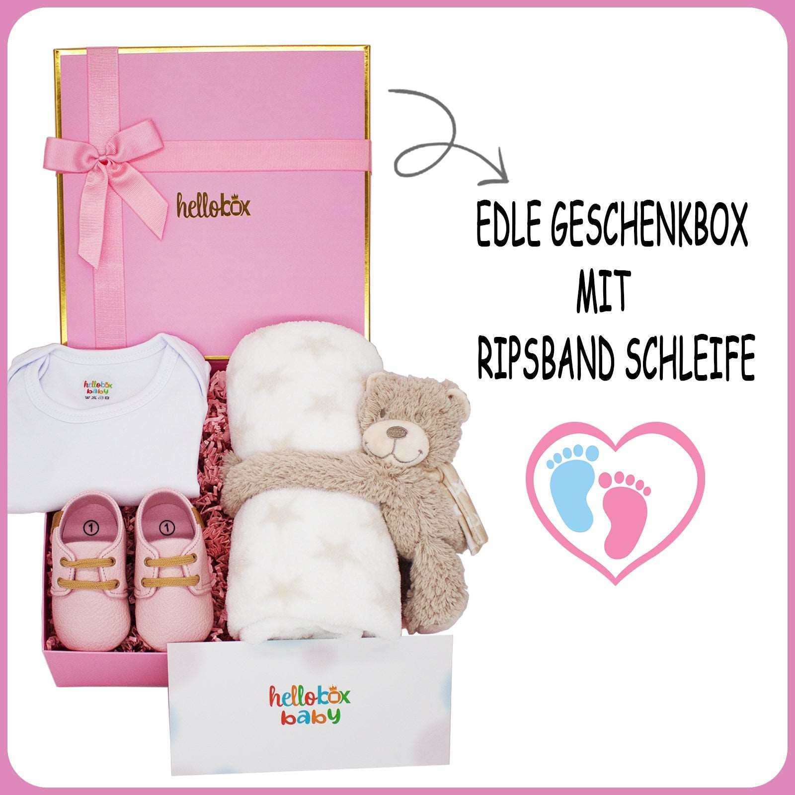 Geschenkset zur Geburt für mädchen, Neugeborene